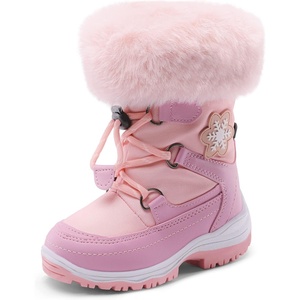 image:imageDREAM PAIRS Girls Winter Snow Boots Faux Fur LinedPink