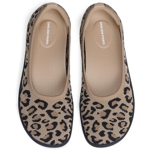image:imageDREAM PAIRS Womens Ballet Wide Toe FlatsLeopard