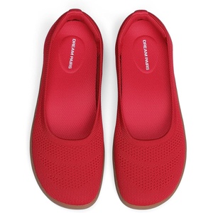 image:imageDREAM PAIRS Womens Ballet Wide Toe FlatsRed