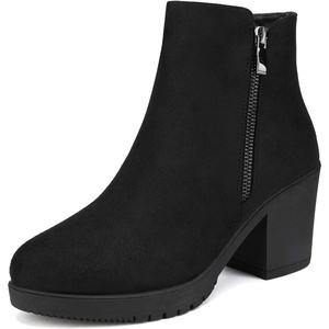 image:imageDREAM PAIRS Womens Chunky Heel Platform Ankle BootsBlack