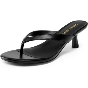image:imageDREAM PAIRS Womens Dress Kitten Heel Sandals Flip FlopsBlack