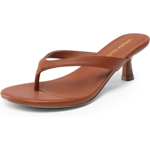 image:imageDREAM PAIRS Womens Dress Kitten Heel Sandals Flip FlopsBrown