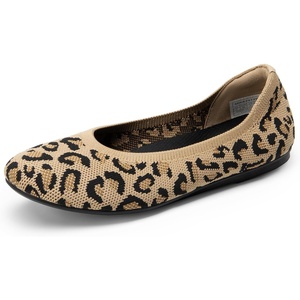 image:imageDREAM PAIRS Womens Dress Knit Ballet Comfort FlatsLeopard