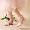 image:imageDREAM PAIRS Girls Dress Shoes Flower Wedding HeelsBeige