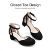 image:imageDREAM PAIRS Girls Dress Shoes Flower Wedding HeelsBlack