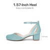 image:imageDREAM PAIRS Girls Dress Shoes Flower Wedding HeelsBlue