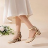 image:imageDREAM PAIRS Girls Dress Shoes Flower Wedding HeelsGold
