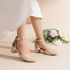 image:imageDREAM PAIRS Girls Dress Shoes Flower Wedding HeelsGold