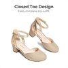 image:imageDREAM PAIRS Girls Dress Shoes Flower Wedding HeelsGold