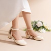 image:imageDREAM PAIRS Girls Dress Shoes Flower Wedding HeelsIvory