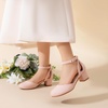 image:imageDREAM PAIRS Girls Dress Shoes Flower Wedding HeelsNude