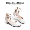 image:imageDREAM PAIRS Girls Dress Shoes Flower Wedding HeelsWhite