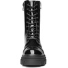 image:imageDREAM PAIRS Womens Combat Boots Lace up Mid Calf BootsBlack