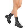 image:imageDREAM PAIRS Womens Combat Boots Lace up Mid Calf BootsBlack