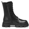 image:imageDREAM PAIRS Womens Combat Boots Lace up Mid Calf BootsBlackPu