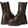 image:imageDREAM PAIRS Womens Combat Boots Lace up Mid Calf BootsBrown