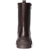 image:imageDREAM PAIRS Womens Combat Boots Lace up Mid Calf BootsBrownpu