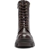image:imageDREAM PAIRS Womens Combat Boots Lace up Mid Calf BootsBrownpu