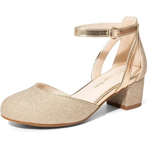 image:imageDREAM PAIRS Girls Dress Shoes Flower Wedding HeelsGold