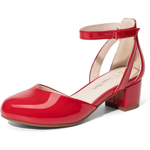 image:imageDREAM PAIRS Girls Dress Shoes Flower Wedding HeelsRed
