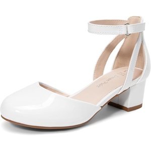 image:imageDREAM PAIRS Girls Dress Shoes Flower Wedding HeelsWhite