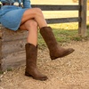image:imageDREAM PAIRS Cowboy Cowgirl Boots for WomenAll Brown