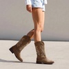 image:imageDREAM PAIRS Cowboy Cowgirl Boots for WomenTan