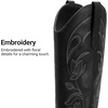 image:imageDREAM PAIRS Cowboy Cowgirl Knee High Boots for WomenBlack