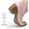 image:imageDREAM PAIRS Cowboy Cowgirl Knee High Boots for WomenLight Pink