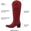 image:imageDREAM PAIRS Cowboy Cowgirl Knee High Boots for WomenRed