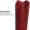 image:imageDREAM PAIRS Cowboy Cowgirl Knee High Boots for WomenRed