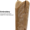 image:imageDREAM PAIRS Cowboy Cowgirl Knee High Boots for WomenTan