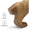 image:imageDREAM PAIRS Cowboy Cowgirl Knee High Boots for WomenTan