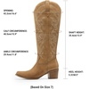 image:imageDREAM PAIRS Cowboy Cowgirl Knee High Boots for WomenTan