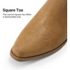 image:imageDREAM PAIRS Cowboy Cowgirl Knee High Boots for WomenTan