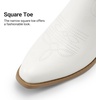 image:imageDREAM PAIRS Cowboy Cowgirl Knee High Boots for WomenWhite