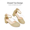 image:imageDREAM PAIRS Girls Dress Shoes Wedding Flower HeelsAll Gold
