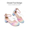 image:imageDREAM PAIRS Girls Dress Shoes Wedding Flower HeelsRainbow