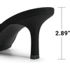 image:imageDREAM PAIRS Womens Comfort Square Toe Kitten Mule HeelsBlacksuede