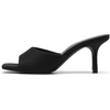image:imageDREAM PAIRS Womens Comfort Square Toe Kitten Mule HeelsBlacksuede