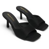 image:imageDREAM PAIRS Womens Comfort Square Toe Kitten Mule HeelsBlacksuede