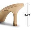 image:imageDREAM PAIRS Womens Comfort Square Toe Kitten Mule HeelsNude