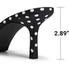 image:imageDREAM PAIRS Womens Comfort Square Toe Kitten Mule HeelsPolka Dot