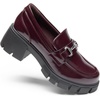 image:imageDREAM PAIRS Womens Platform Chunky LoafersBurgundypat