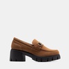 image:imageDREAM PAIRS Womens Platform Chunky LoafersLight Brown