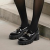 image:imageDREAM PAIRS Womens Platform Chunky LoafersNegropat