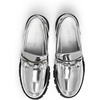 image:imageDREAM PAIRS Womens Platform Chunky LoafersSilverpat