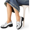 image:imageDREAM PAIRS Womens Platform Chunky LoafersSilverpat