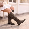 image:imageDREAM PAIRS Womens Wide Calf Knee High BootsTaupe