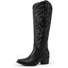 image:imageDREAM PAIRS Cowboy Cowgirl Knee High Boots for WomenBlack